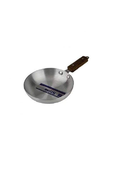SHİNA Shine stainless steel frying pan with wooden handle