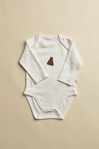 OhlalaKoala Embroidered Long Sleeve Snap Fastener Baby Bodysuit