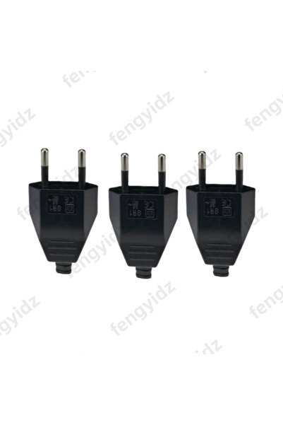 Choice9 black Plug 3pcs 1PCS Rewirable European Power Cord CE Male Plug Femal...