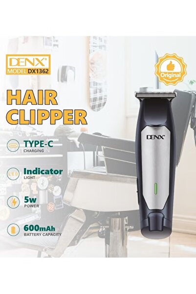 Denx ماكينة قص الشعر DX1362 - شحن سريع من النوع C، شفرة فولاذية، أداء احترافي...