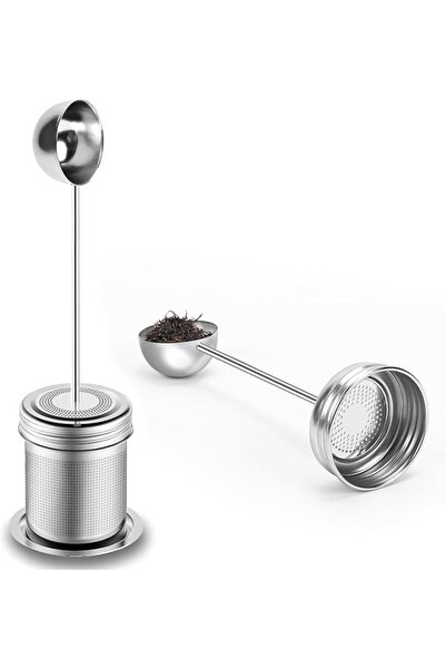 SYOSI Loose Leaf Tea Infuser, 304 Stainless Steel Tea Strainer with Spoon Han...