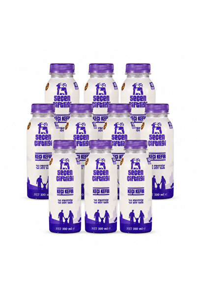SEÇEN ÇİFTLİĞİ %100 KEÇİ SÜTÜNDEN KEÇİ KEFİRİ 10 adet x 330 ml - SOĞUK ZİNCİR...