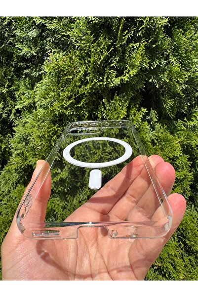Deppo Trend Oppo A6 Pro Uyumlu Kılıf İnce Sert Sararmaz Magsafe Kamera Korumalı Koruyucu Dayanıklı Transparan Arka Kapak
