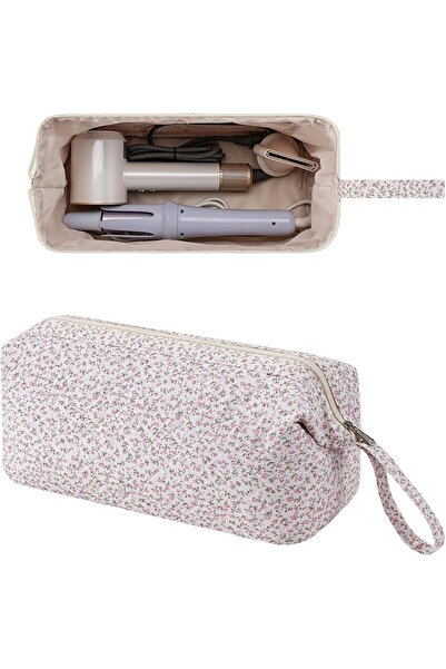 TERRIFI Hair Tool Organizer, Large Waterproof Quilted Travel Bag with Pattern...