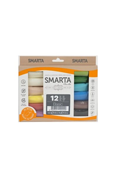 Smarta Kids Hava İle Kuruyan Modelleme Hamuru 12x25 Gr.***