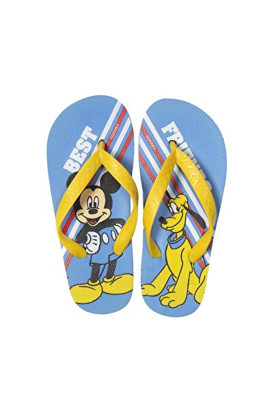 Sun City Fashion Group Σαγιονάρες flip flop αγόρι "Best friends" κίτρινες