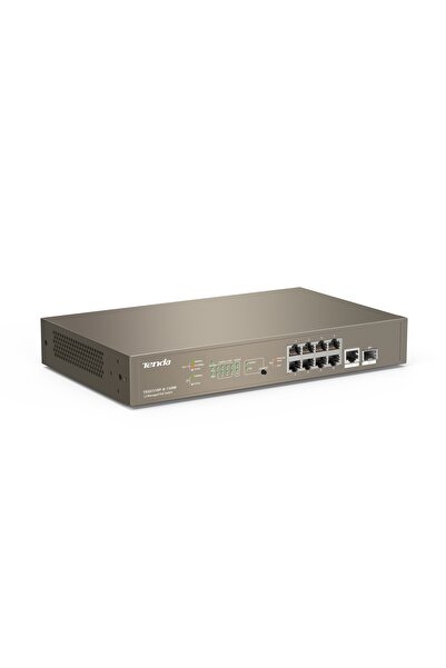 Tenda SWITCH PoE cu management L3 cu 10 porturi (8 x GE PoE, 1 x GE, 1 x SFP)...