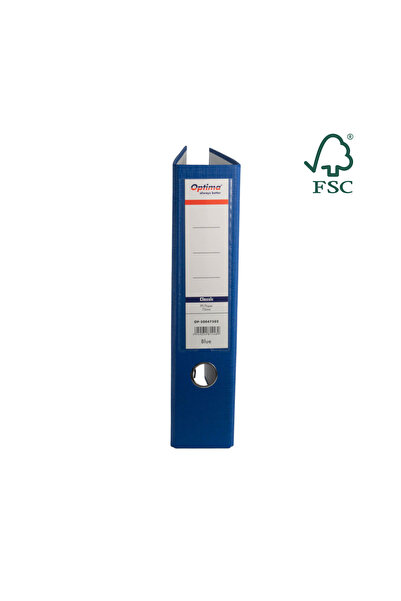 Optima Biblioraft A4, Plastifiat Pp/Paper, Margine Metalica, 75 Mm, Classic -...