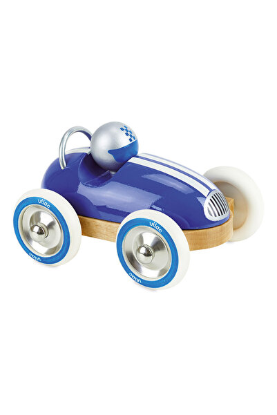 Vilac Solid Wood Roadster Car - Blue - Vilac, Blue, 13 x 10 x 8 cm, 2+
