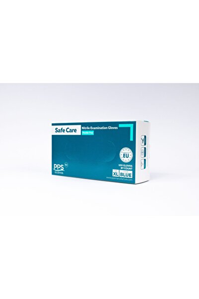 PPS Nitrile Pps Gloves, Single Use, 100 Pcs/Box - Blue - Size Xl, Blue