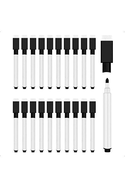Aputue Whiteboard Markers, 20 PCS Black Fine Tip Dry Erase Pens, Magnetic Cap...