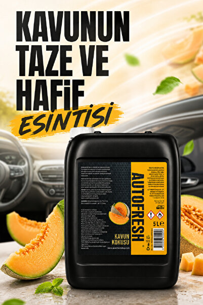 AutoFresh Araç Kavun Oto Kokusu Spreyli Araç Oda Ve Ortam Kokusu 5LT Kalıcı Uzun Ömürlü Bitkisel
