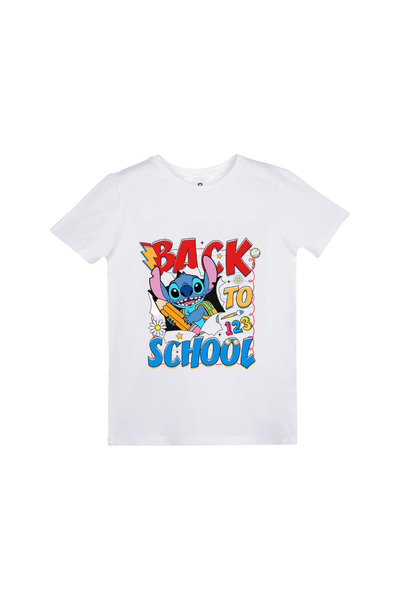EZ Design Back to School Themed Stitch Printed Children's T-Shirt