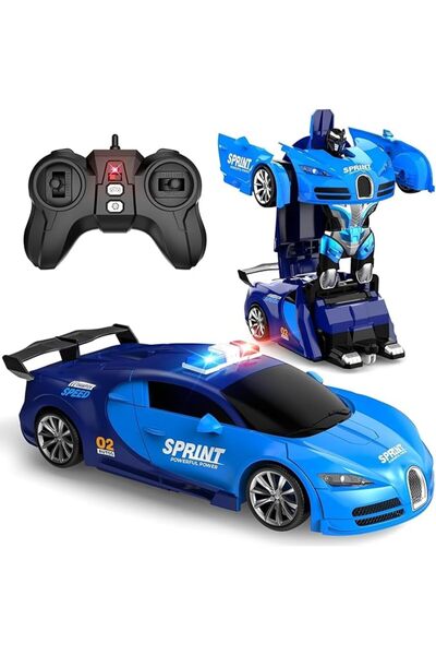 GENERAL DL&3UP Remote Control Car 2.4GHz Transforming Robot Toy, 2-in-1 RC Ca...