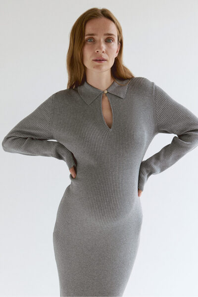 H&M MAMA Lastik Örgülü Elbise