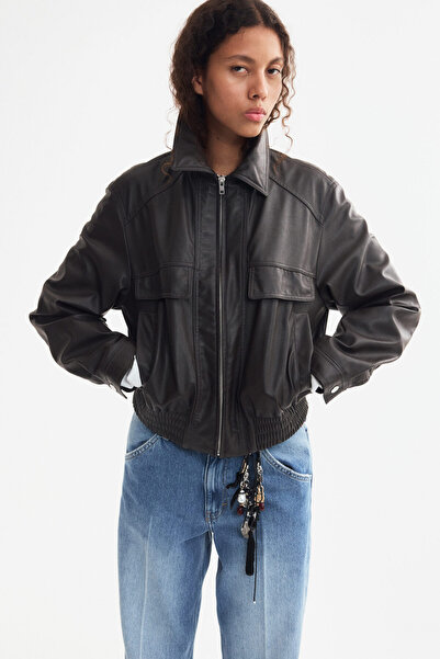 H&M Kaplamalı Oversize Ceket