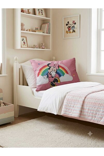Zorluteks Minnie Mouse Pamuk Yastık Kılıfı