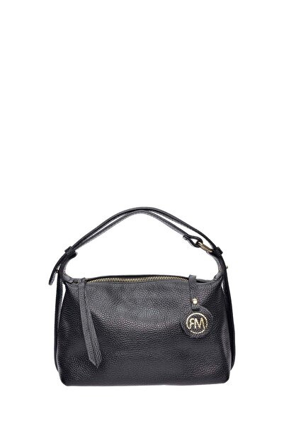 SimpleFind Roberta M Geanta piele -Rosa-Negru,Geanta de umar piele naturala, ...