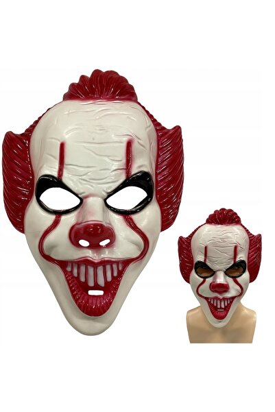 SNM Masca De Clovn, SNM, Pennywise, Plastic, Multicolor, Marime Universala, D...