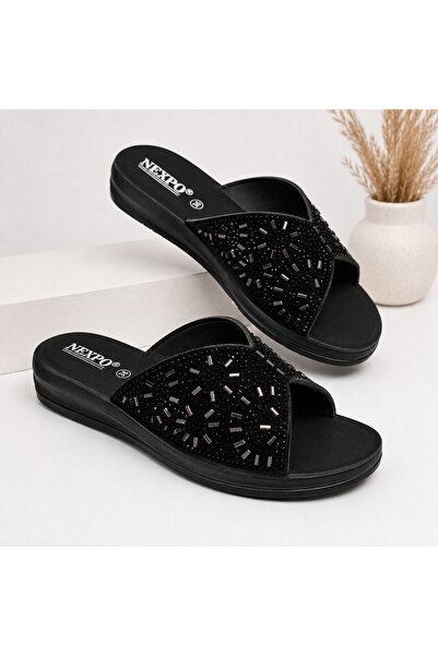 AYAKKABI BÜYÜSÜ Women's Orthopedic Stylish Stone Slippers
