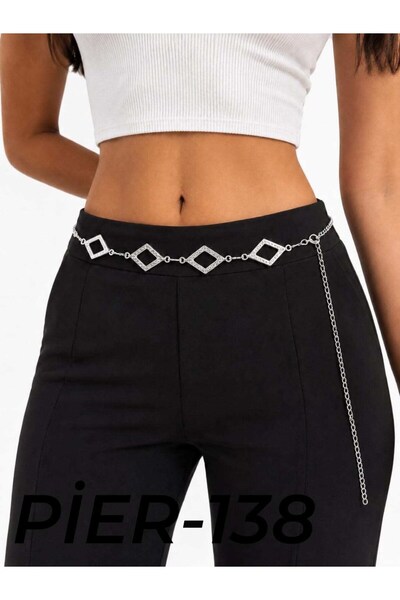 Bozhi Waist Belt Chain Belt Stylish Gift Complementing the Special Office Style