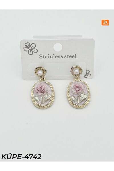 Bozhi Steel Art Earrings Steel Earrings Casual Elegance Gift for Special Occa...