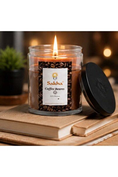 Generic Saksha Coffee Beans Scented Candle, Premium Coffee Aroma