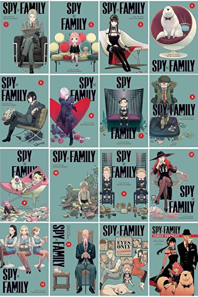 Harper Collins Spy x Family Complete 16-Book Manga Set: Vol. 1–14, Official G...