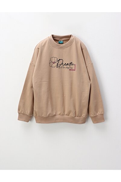 MiniKids Bluza Dream, gaseste-ti fericirea, crem