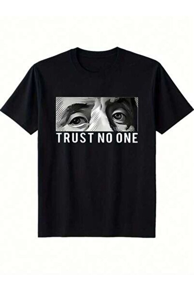 23ERVA 1pc Womens Trust No One Eyes Graphic TshirtCotton 180gsm.Printed Tee.U...