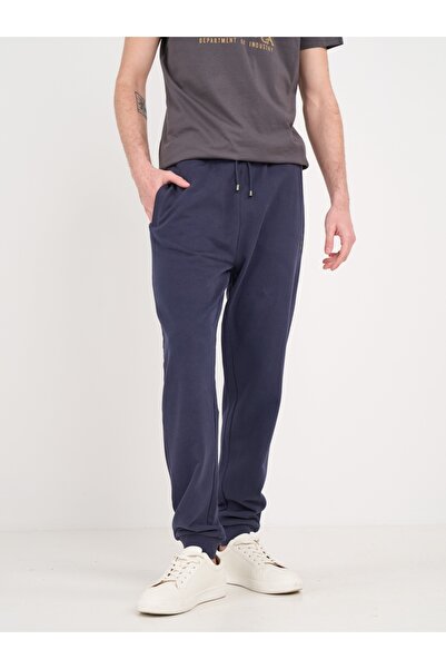 Timeout - Pantaloni sport barbat cu buzunare si detalii logo