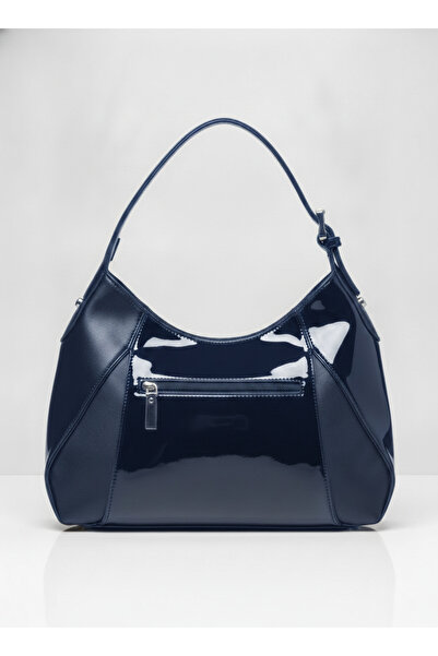MILANO COLLECTION Geanta de Umar Dama cu Aspect de Lac, 2 Barete Scurta si Lu...