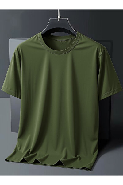 l'eivor Regular Fit Unprinted Plain 100% Cotton Men's T-Shirt