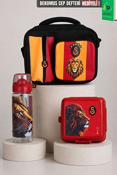 Galatasaray X Dekomus Licensed Special Design Leon Printed Lunch Box, Lunch C...