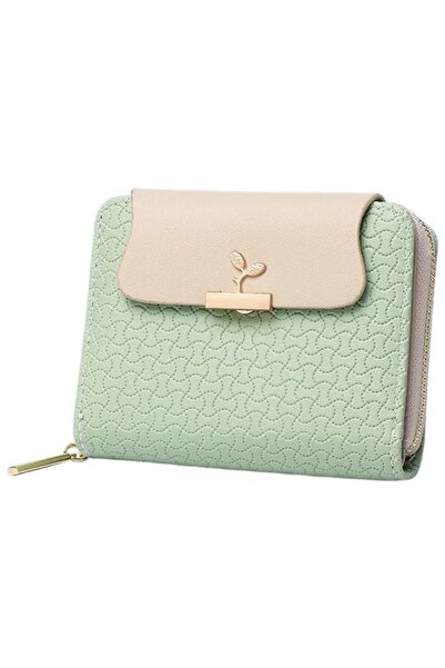 STARSTAR Women's PU leather wallet 5 slots zipper compact stylish.