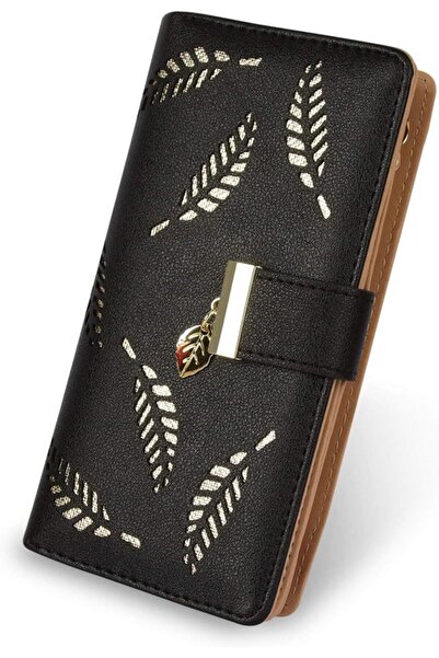 STARSTAR Women's wallet foldable PU leather coin purse card slots.