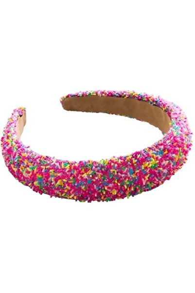STARSTAR Women's sequined headband pink candy wide hair accessory.