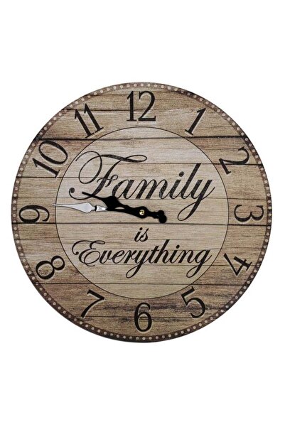 BAMI NETWORK Ceas de Perete MDF Family is Everything Ø34cm