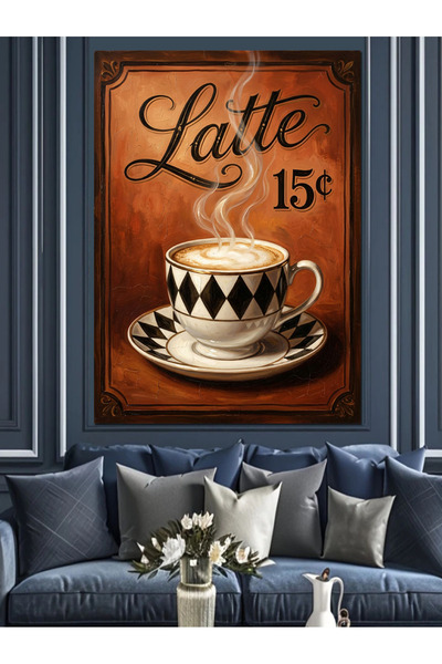 Artmeg Placă decorativă din pânză Latte 15 Cent - Masă din lemn MDF