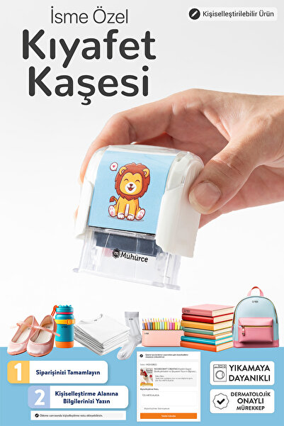 Kıyafet Kaşesi Özelleştirilebilir ve Dayanıklı Tasarım Öğrenci Kaşesi Kreş Kaşesi Okul Kaşesi