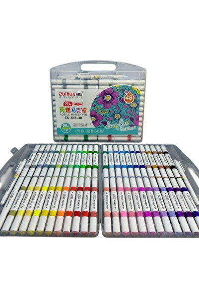 zuixua Double Tip 48 Colors Acrylic Marker