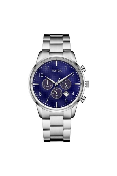 TRNDA Men's Stainless Steel Watch, Dark Blue Dial | Tsw43sdb