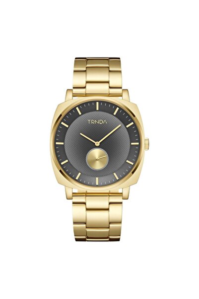 TRNDA Men's Gold Stainless Steel Watch, Grey Dial | Trnda-45mm