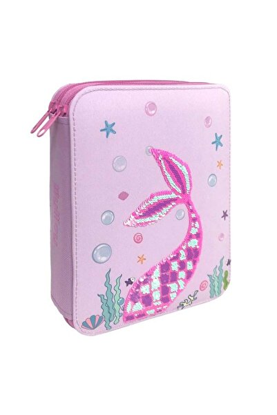 My Way Penar dublu Lilac cu model Sirena 18 x 5 x 23 cm