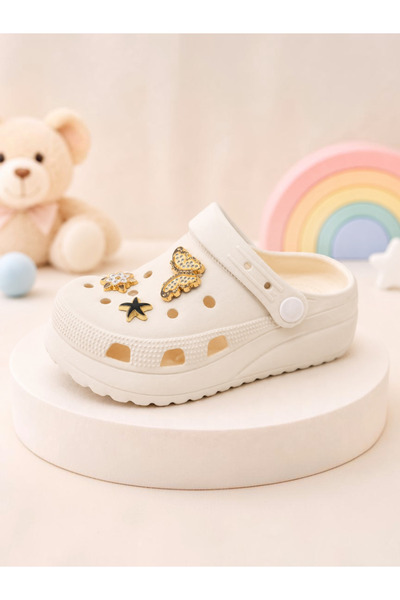 ljn lujinstore Children's Eva Sabo Slippers with Accessories, Lightweight Dai...