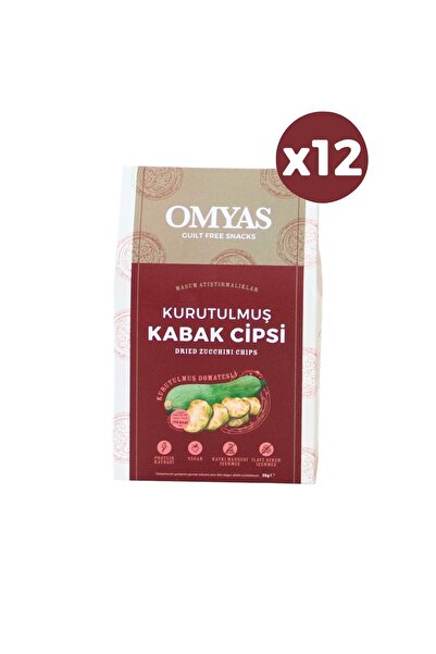 Domatesli Kurutulmuş Kabak Cipsi 35 g x 12 Adet
