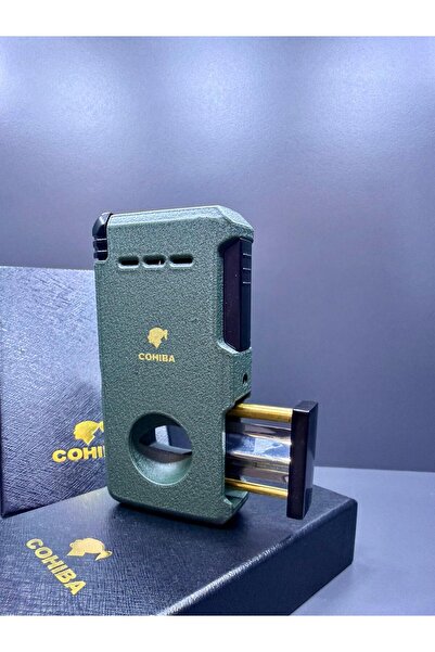COHİBA 2 Torch Pürmüz Alevli Çok Fonksiyonlu Tank Model Profesyonel Çelik Çakmak