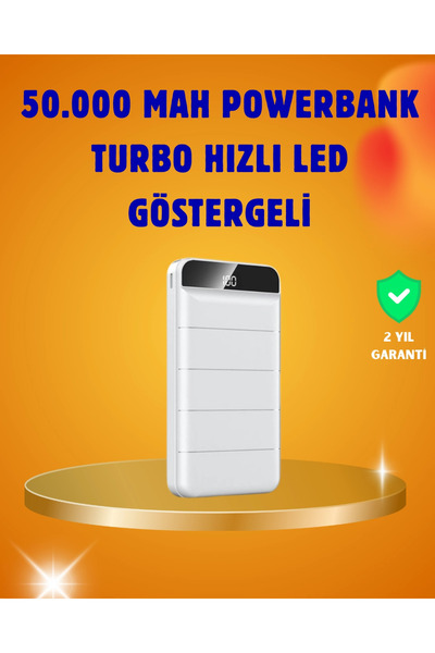 SORA GROUP 50000mAh LED Göstergeli Taşınabilir Şarj Cihazı