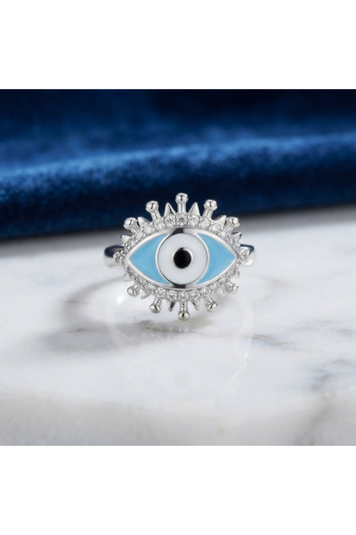 MAYSAM HAC UMRE HEDİYELİK Bohemian Evil Eye Bead Detailed Zircon Stone Luxury...