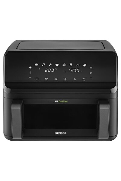 Sencor Friteuza dubla cu aer cald, Control tactil, Smart Airfryer, 2700 W, Ca...